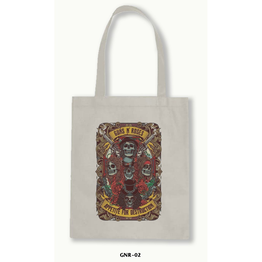 TOTE BAG BLACU 30X40 -Guns N' Roses 01