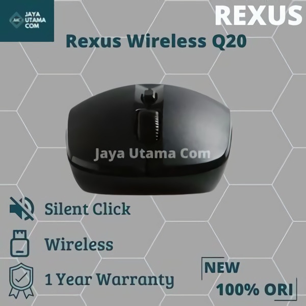 Rexus Mouse Wireless Office Q20 Silent Click Original