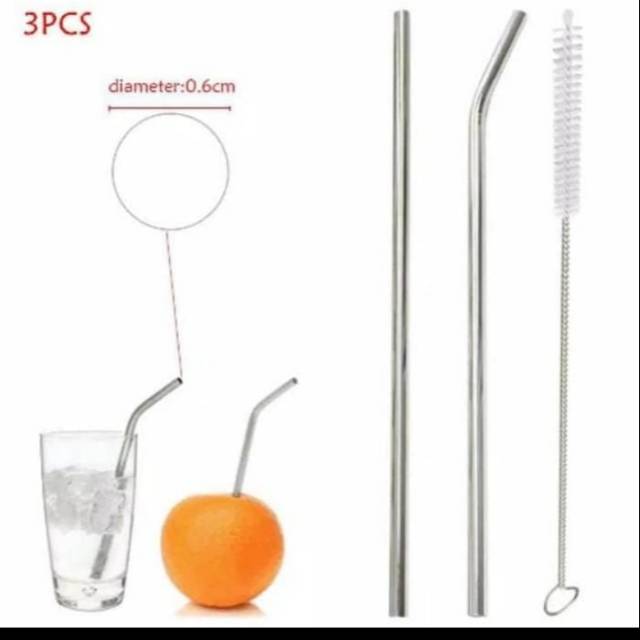 PAKET SEDOTAN STAINLESS 3 PCS ( SEDOTAN LURUS,BENGKOK DAN BRUSH MASING )