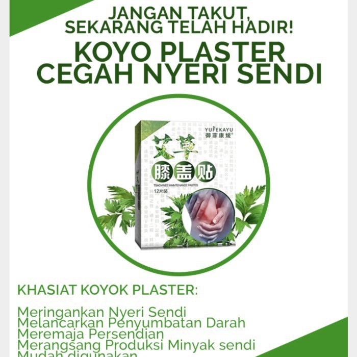 plester nyeri sendi lutut koyo sakit sendi herbal DISKON 2021