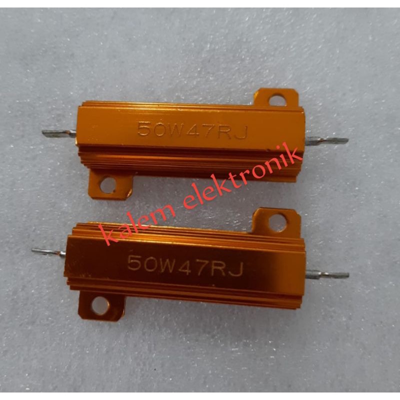 RESISTOR 50 WATT 47 OHM GOLD