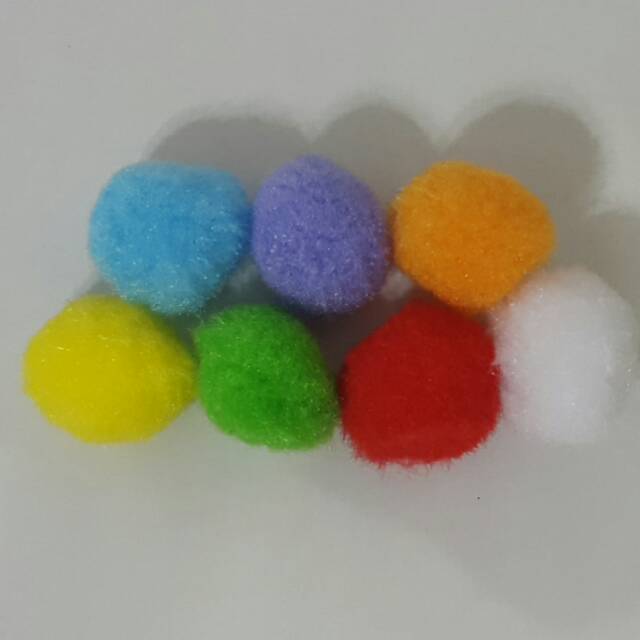 Mainan Montessori Pompom 15 dan 20 mm / TERMURAH TERLARIS!