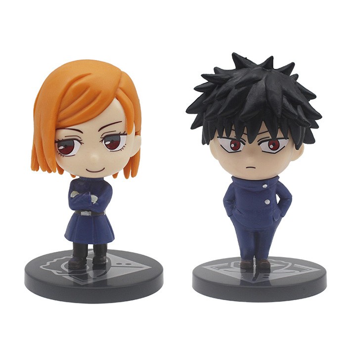 Set Figure Pajangan Jujutsu Kaisen Itadori Yuji / Gojo Satoru 6pcs