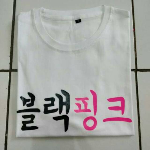 Kaos Blackpink Tulisan Korea