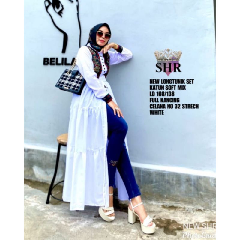 setelan SHR,,,,,tunik+jeans