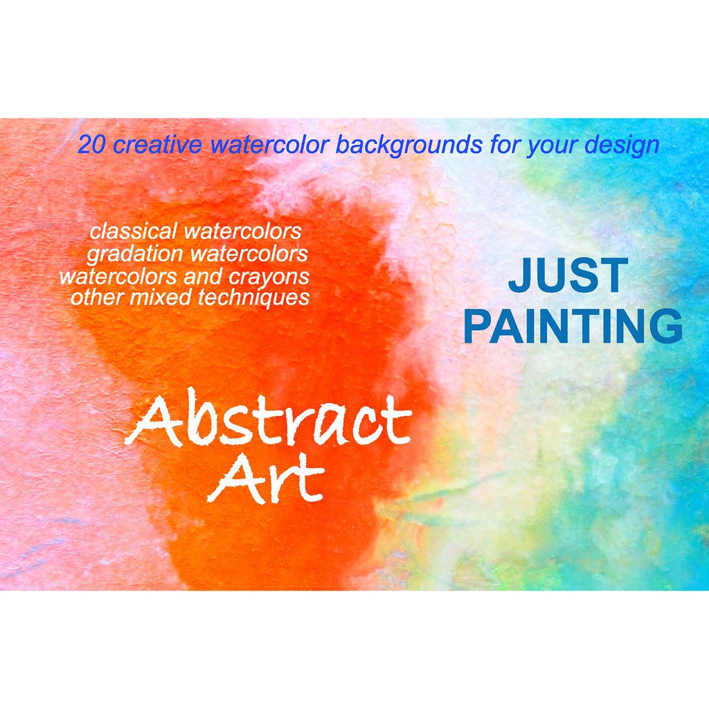 20 Abstract Watercolor Backgrounds - JPEG Ultra HD