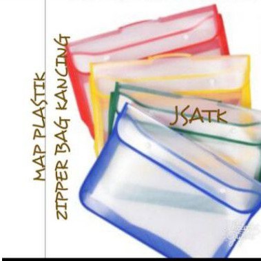 

Map Plastik Zipper Bag Kancing Folio ECER