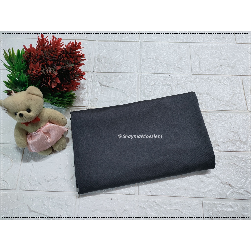 Pashmina Jersey Malay Shawl Panjang 180x75cm / Pasmina Bahan Jersey-PASH JERSEY DARKGREY