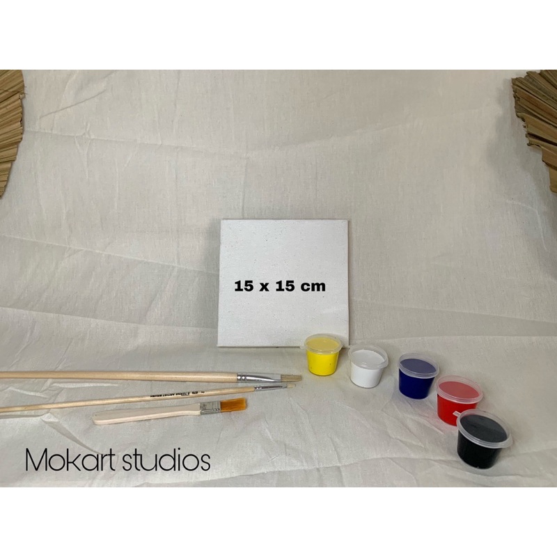 

kanvas lukis 1 set ukuran 15 x 15 cm