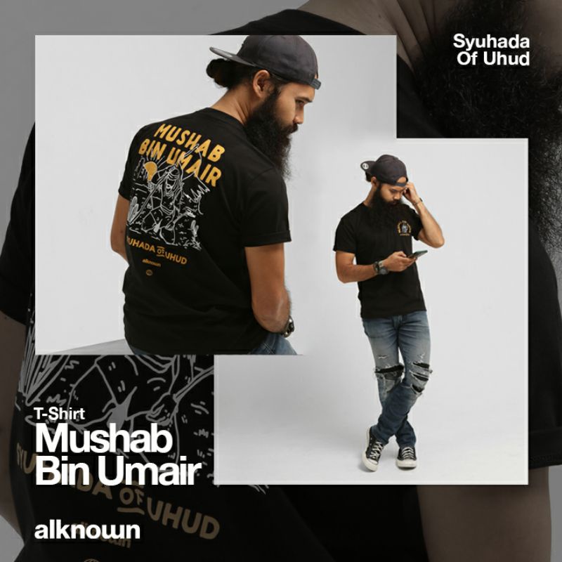 alknown Mush'ab Bin Umair (New) - Tshirt / Kaos Dakwah-2