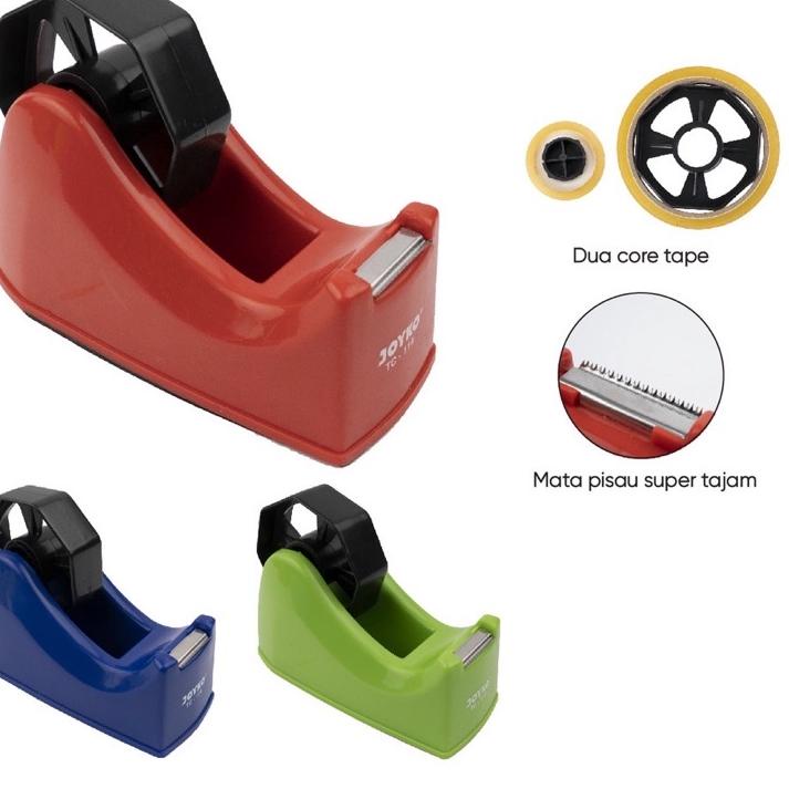 

Hot - Tape Cutter Tape Dispenser Pemotong Pita Perekat Joyko TC-114 ,,