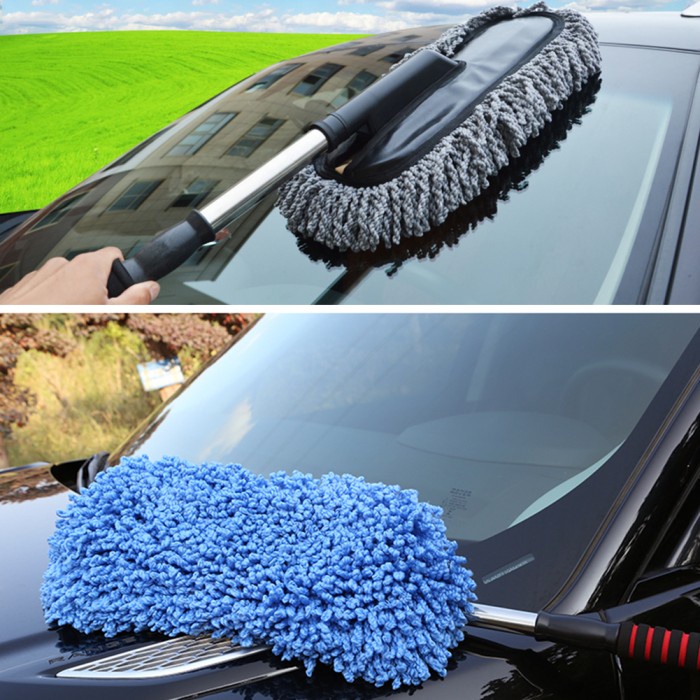 Kemoceng Sikat Cendol Besar Tebal Microfiber Car Lap cuci Mobil jumbo