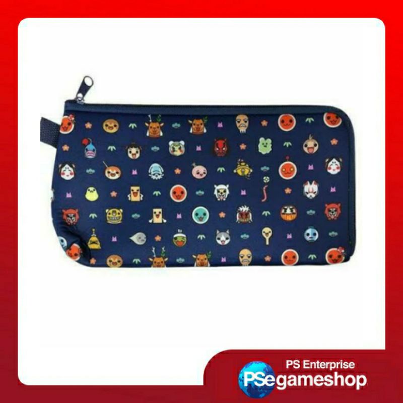 Taiko no Tatsujin Design Zip Pouch For Nintendo Switch