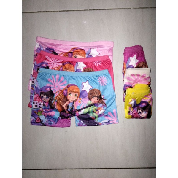 BOXER ANAK PEREMPUAN 3-5 Tahun/CD BOXER ANAK PEREMPUAN MOTIF