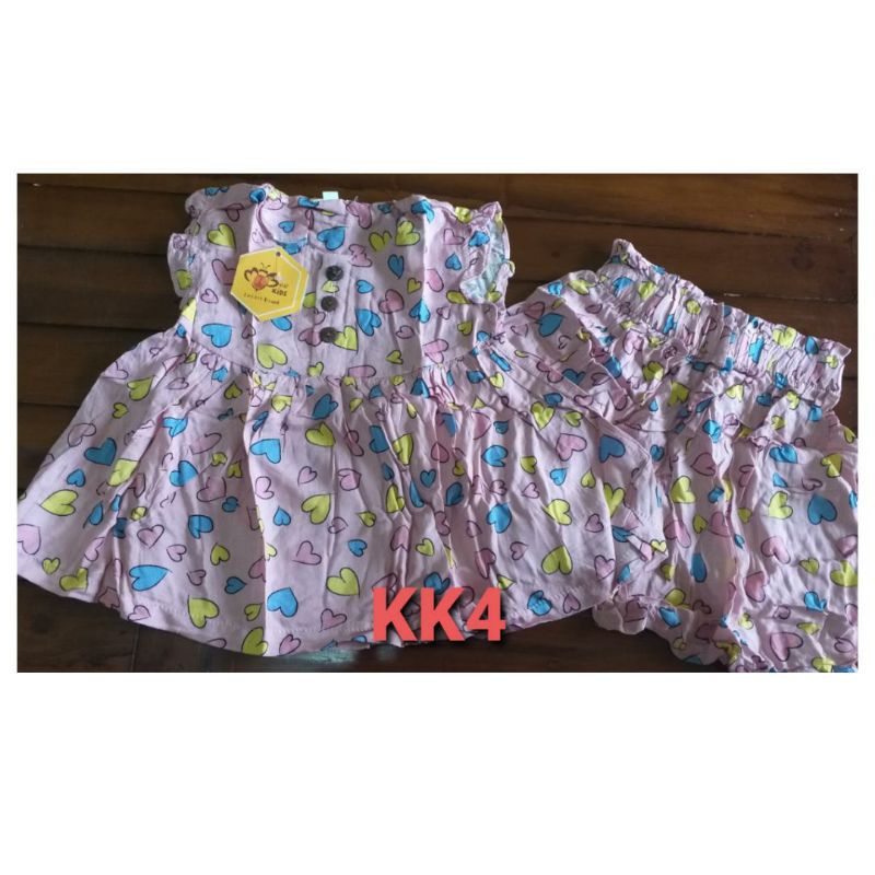 Setelan anak perempuan 1-5 tahun bahan rayon