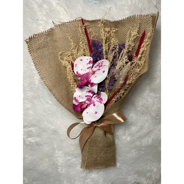 hand bouquet orchid - buket bunga anggrek - bunga kering anggrek