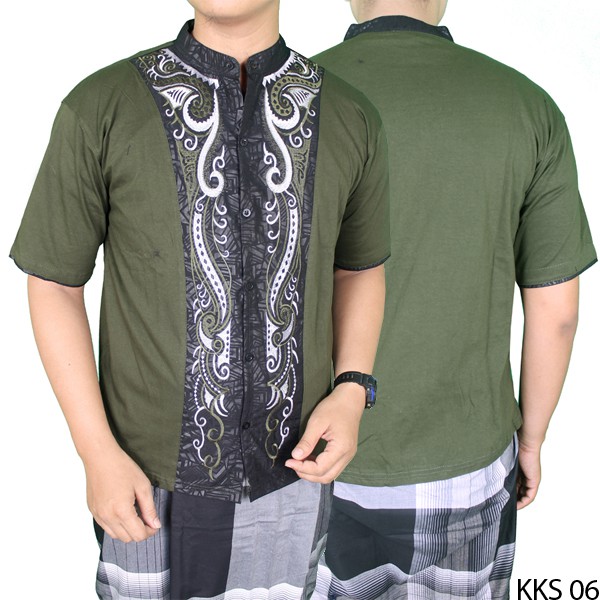 Baju Koko Bordir Lengan Pendek - KKS 06