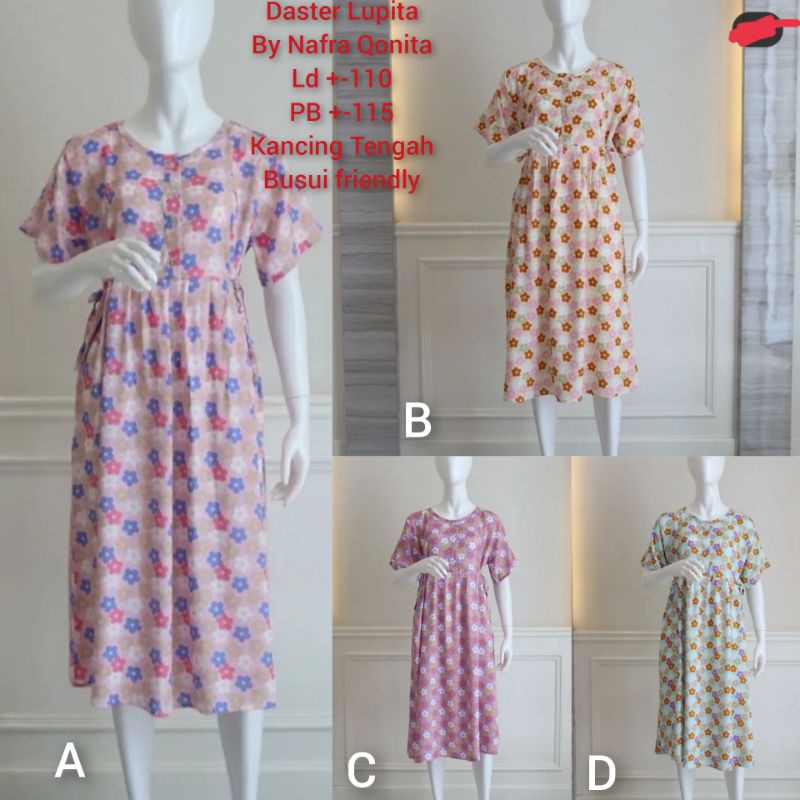 Daster Lupita kancing by Nafra Qonita