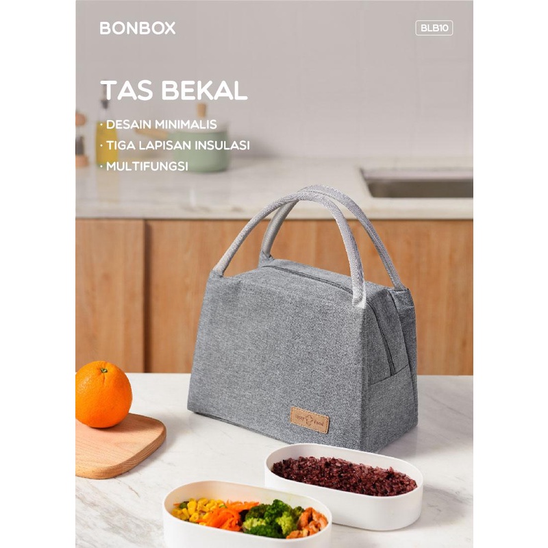 (ORI)- BONBOX Tas Bekal Multifungsi BLB10 Biru Hitam Abu-abu