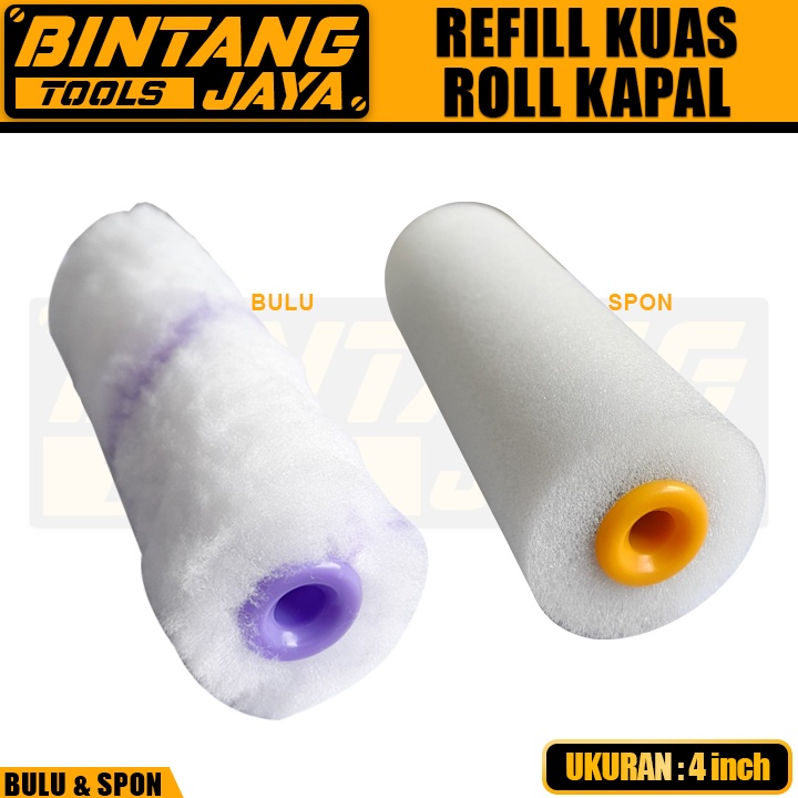 Jual Refill Kuas Roll Kapal Isi Ulang Kuas Roll Cat Tembok Bulu And Spon 4 Shopee Indonesia 6090