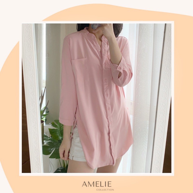 AMELIE BASIC SHIRT - atasan fit to XL