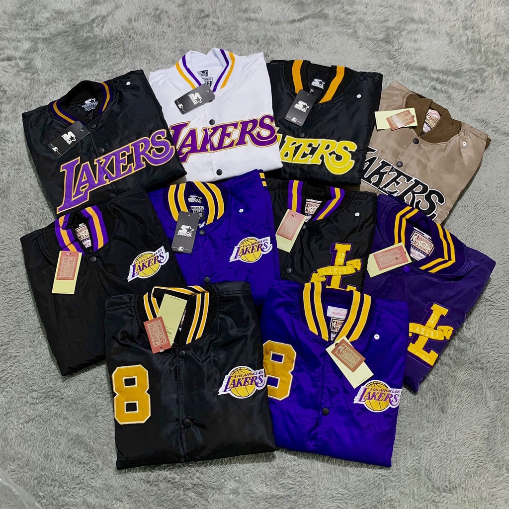 VARSITY JACKET BASEBALL NBA LA LAKERS - LOS ANGELES LAKERS FULLTAG LABEL