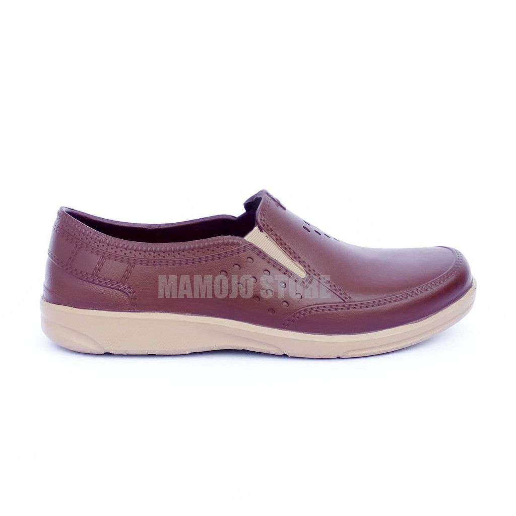 OBRAL Sepatu Slip On Pria Full Karet - Slip on Pria Karet – Sepatu Elastis- Sepatu Slop Pria AWK 557