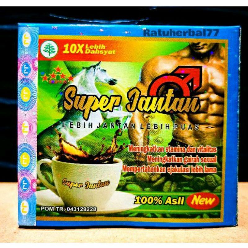 JANTAN SUPER COFFEE ORI 10X HIJAU IJO KOPI LAKI MANTAP PENAMBAH DURASI STAMINA VITALITAS PRIA DEWASA