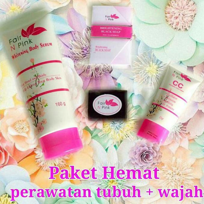 Terlaris Paket Shining  Fair N Pink Paket Perawatan Bagi Kulit Cuci Gudang