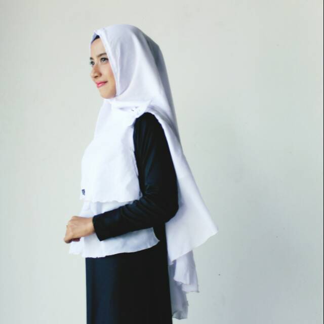 KHIMAR SYARI Syantik WARNA PUTIH