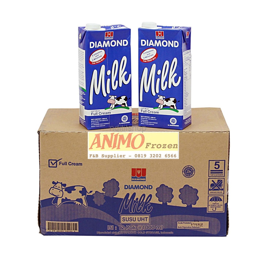 

Susu Diamond UHT Full Cream 1 Karton