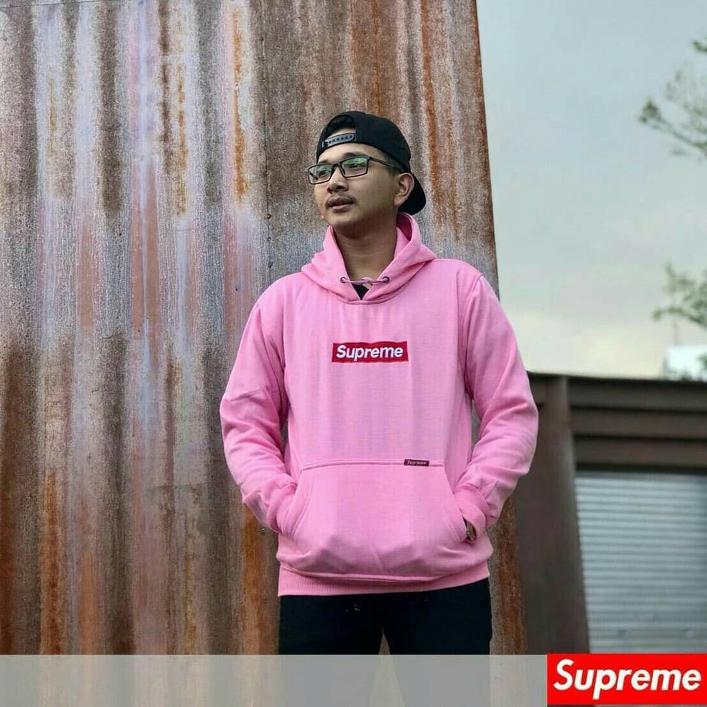 Jaket supreme/sweater supreme/hoodie pink