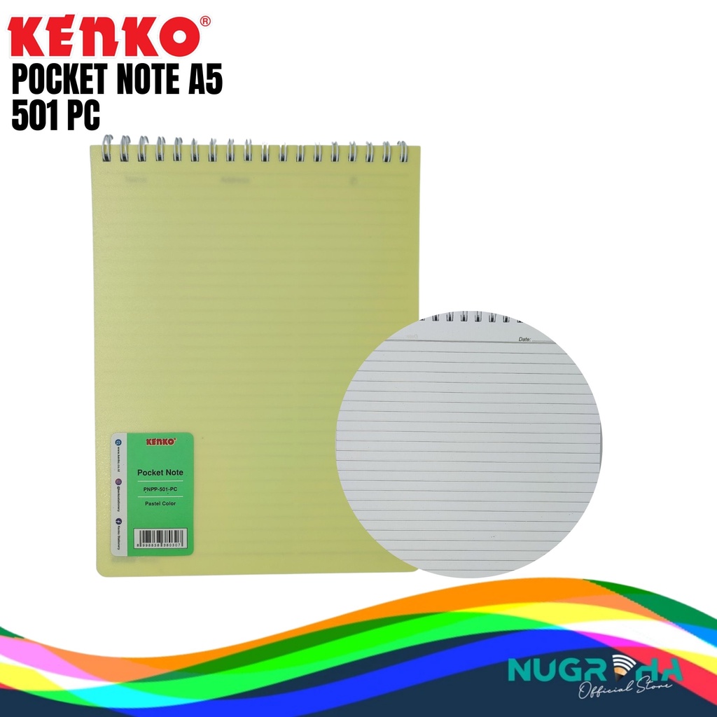 

SPIRAL BOOK / BUKU CATATAN / POCKET NOTE A5 KENKO 501 PC