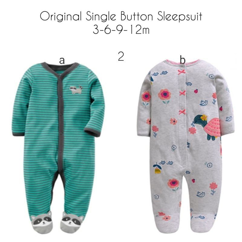 Sleepsuit bayi, sleepsuit baby import/ baju tidur bayi lucu