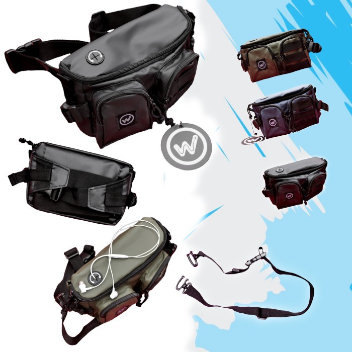 Wagler Tactical Waterproof Waistbag - Hitam Limited