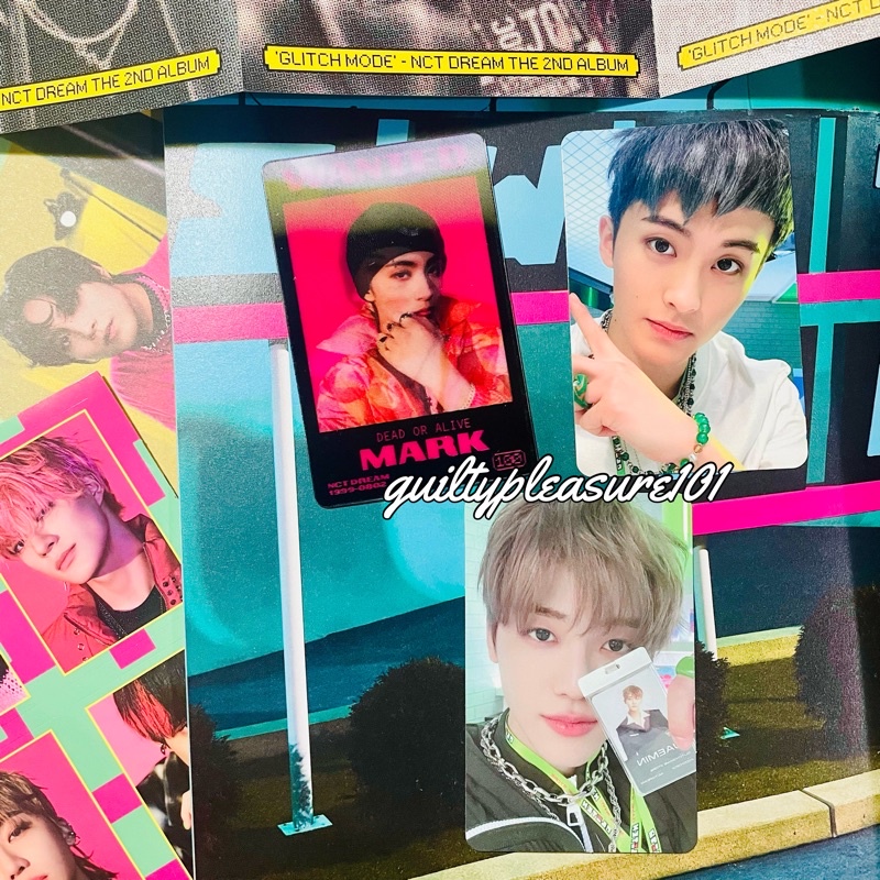 Photocard (PC) Jaemin Glitch, Mark Lenti Glitch & Mark Lucky Draw(LD) Pop Up Store Round 1