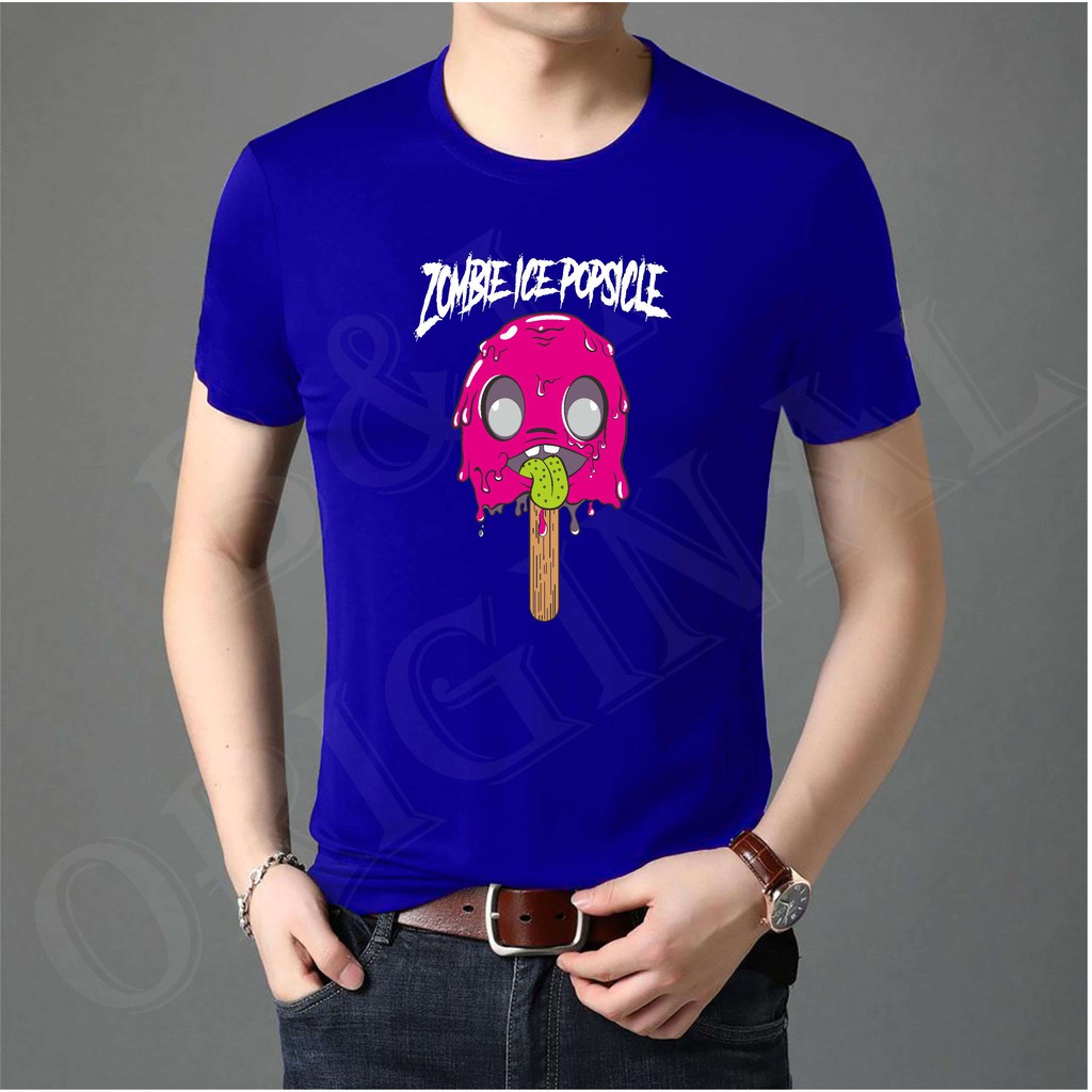 BS//TERLARIS//BAJU KAOS ZOMBIE ICE TANGAN PENDEK PRIA DAN WANITA//GOOD QUALITY