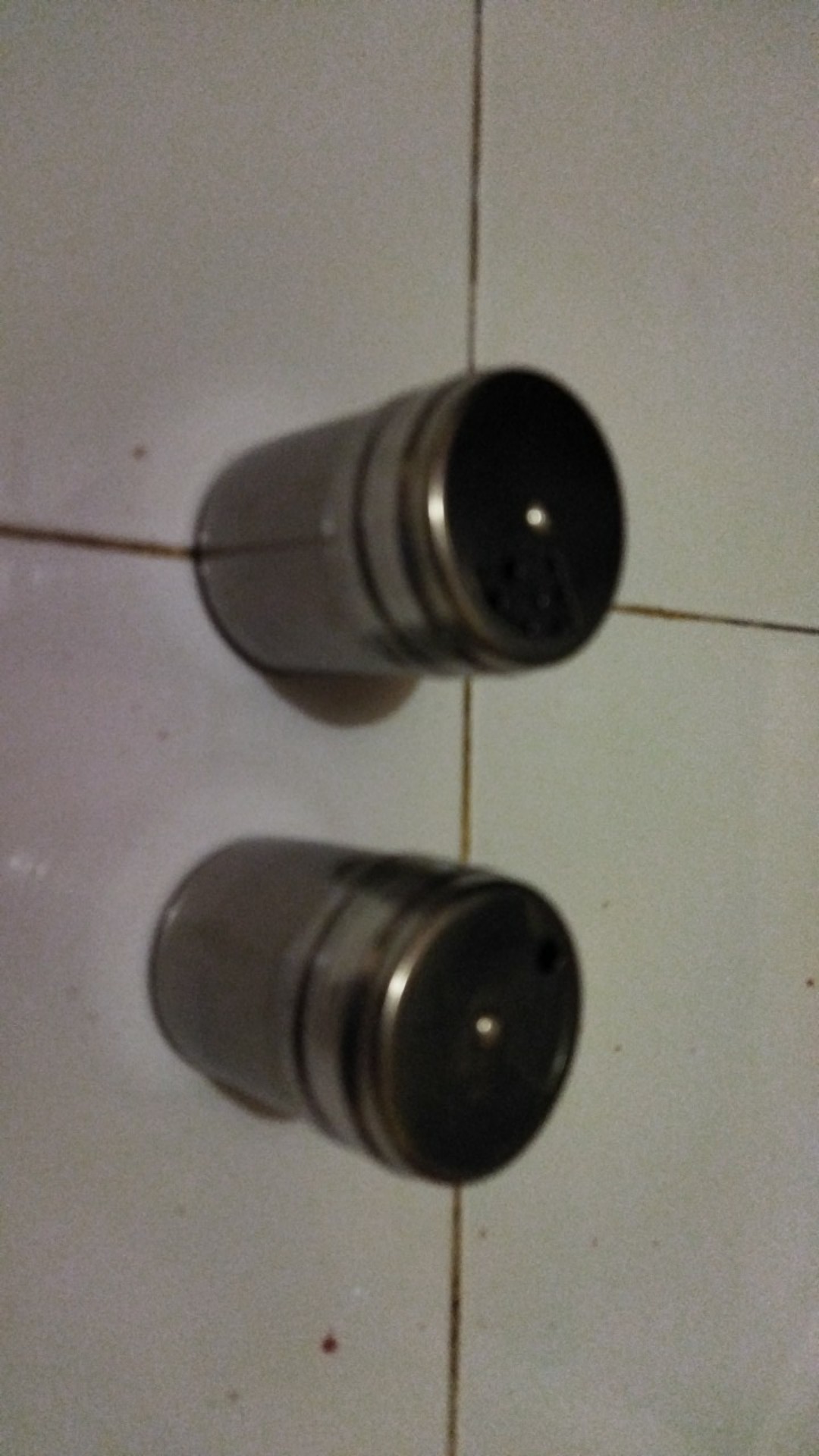 Spice Jar Tempat Bumbu Dapur Stainless Anti Karat Tutup Putar 3 In 1 Garam Gula Merica