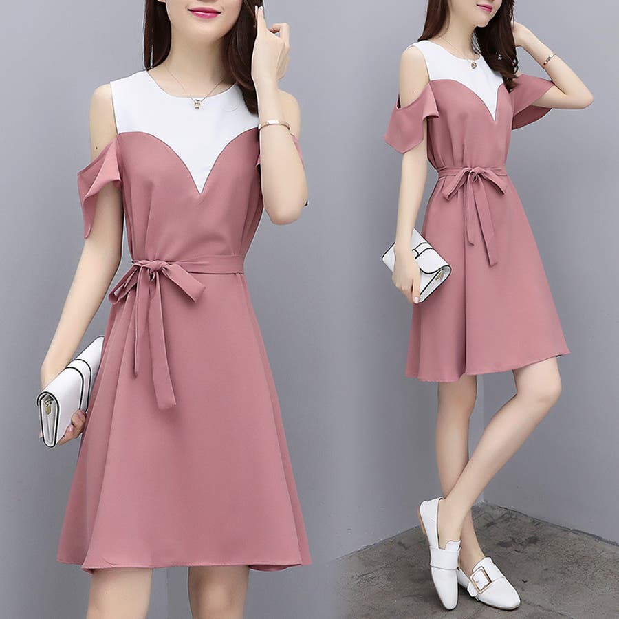 KDR-08 dress casual terusan wanita import korea jepang hitam merah off shoulder