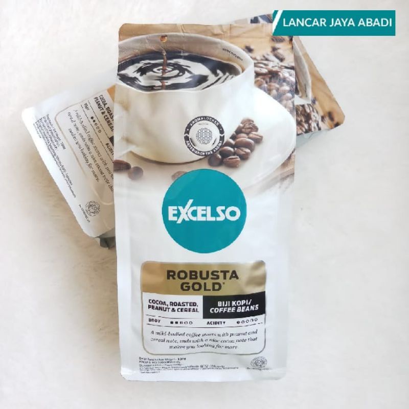 

Biji kopi excelso robusta gold 200gram