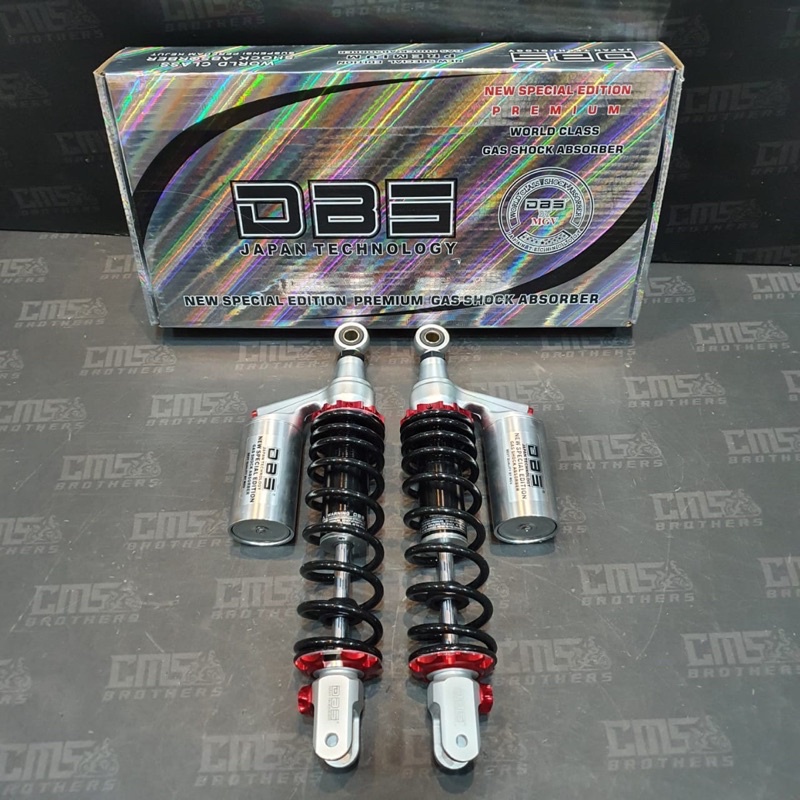 Shockbreaker Sok Tabung Atas DBS 711 New 345mm PCX Nmax Hitam Silver