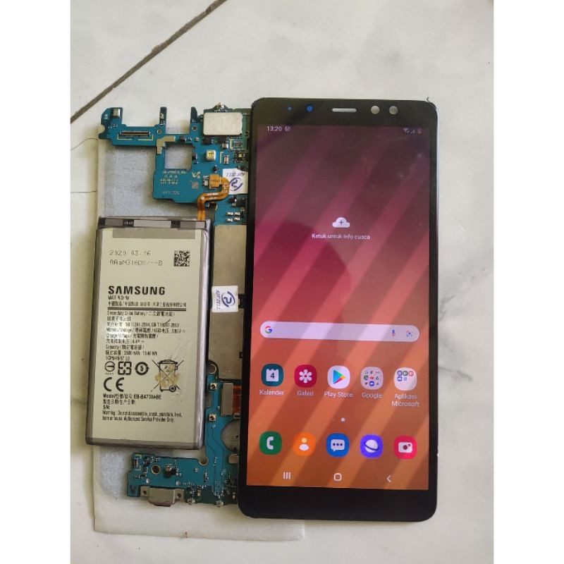 MESIN SAMSUNG A730/A8 PLUS RAM 6/64GB.MINUS GAK BISA CHARGER.
