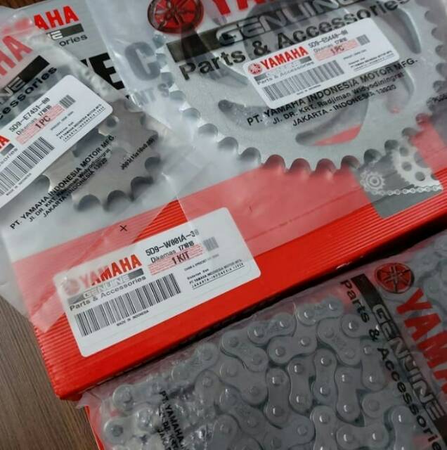 Gearset Gear Gir Set Rantai Yamaha Vega ZR Jupiter Z New 115 RR 5D9