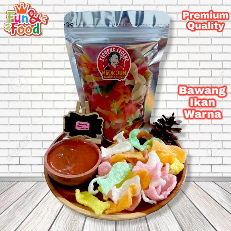 

Kerupuk Mentah Kerupuk Bawang Bentuk Ikan Warna Krupuk Kering Kualitas Premium