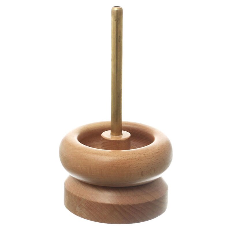 Alat Manik Manik Otomatis Kayu / Wooden Beads Spinner / Seeds Beads String Tools / Beads Device / Yarn Holder / Winder