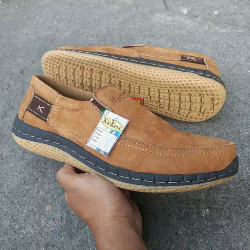 Kickers Kulit Sepatu Kickers Kickers Pria Sepatu Kerja Berbahan Kulit Asli 100% Harga Murah