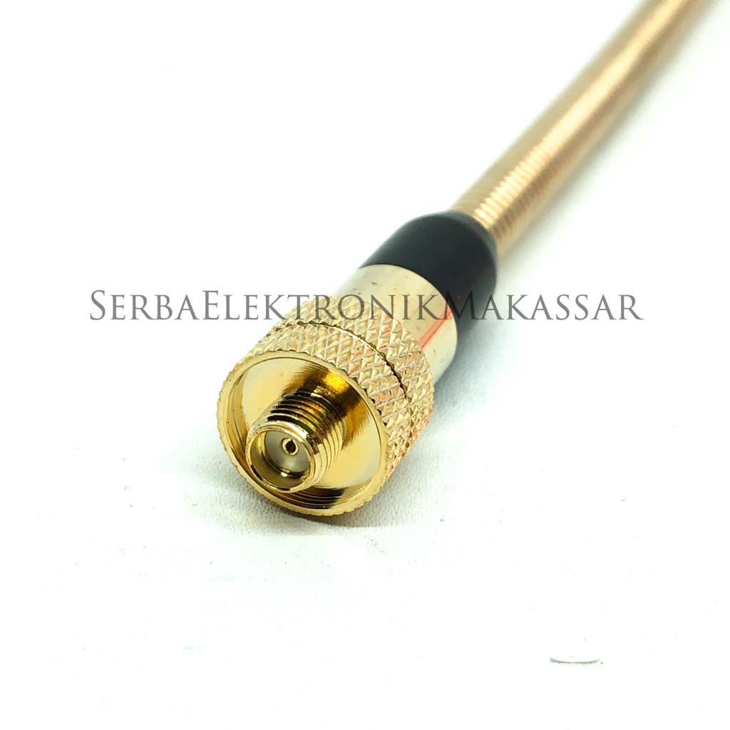 Antenna HT Unier Spiral Gold BNC SMA Female Motorolla Antena Handy Talkie