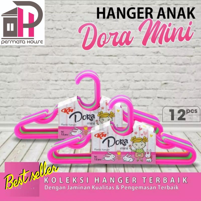 HANGER BAJU ANAK DORA / HANGER DORA / GANTUNGAN BAJU ANAK