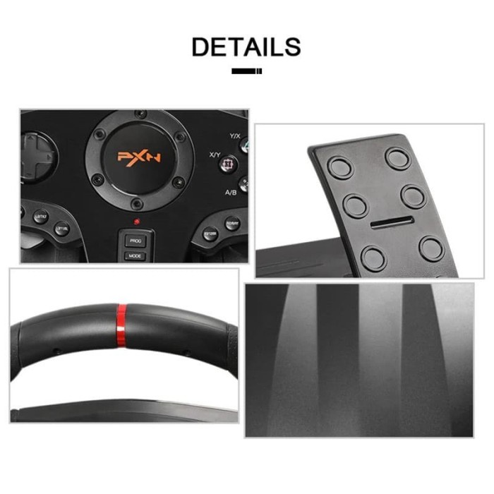 PXN V900 PC Racing Wheel Race Steering Wheel with Pedals