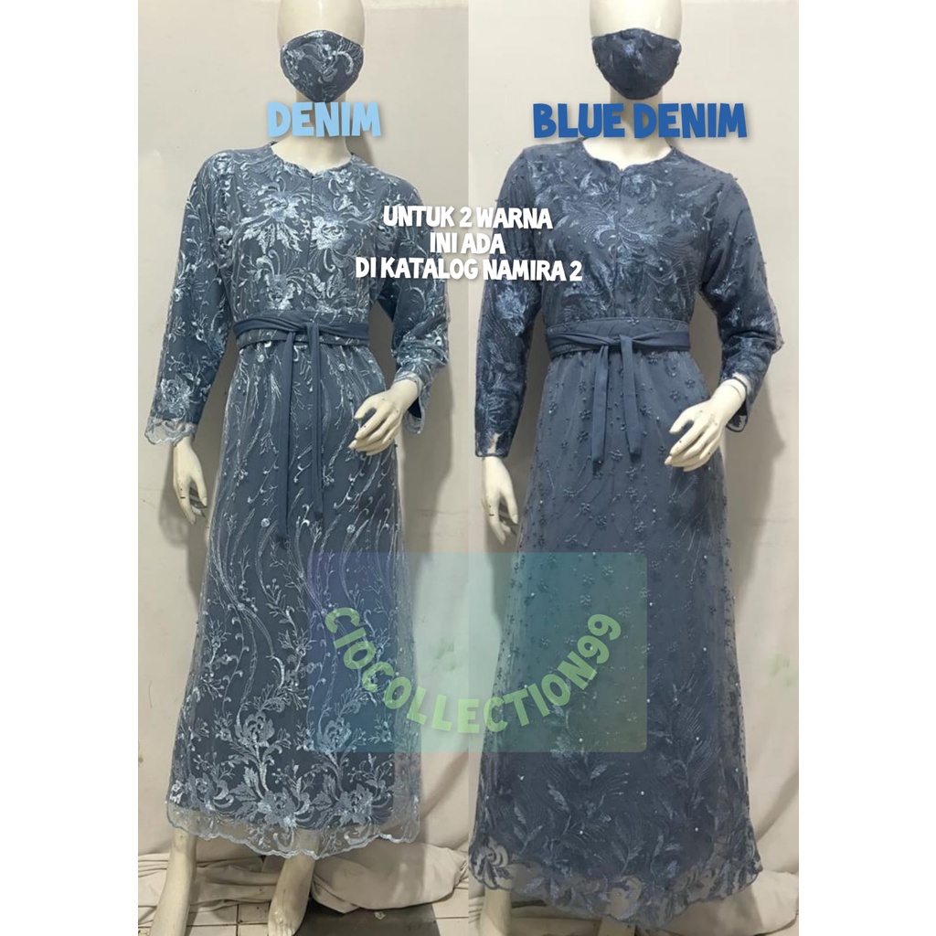 GAMIS BUSUI BRUKAT/BROKAT SIZE M L XL XXL XXXL DALAMAN FULL FURING DAN TILE MUTIARA PREMIUM(FREE MASKER) TERBARU